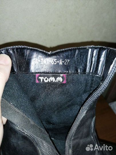 Полусапожки Tom.m кожа натуральная осенние