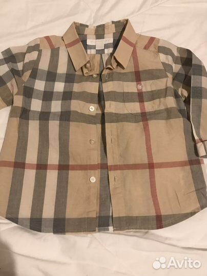 Burberry рубашка 86 детская