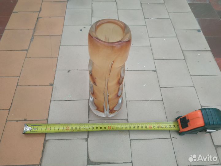 Ваза цветное стекло СССР