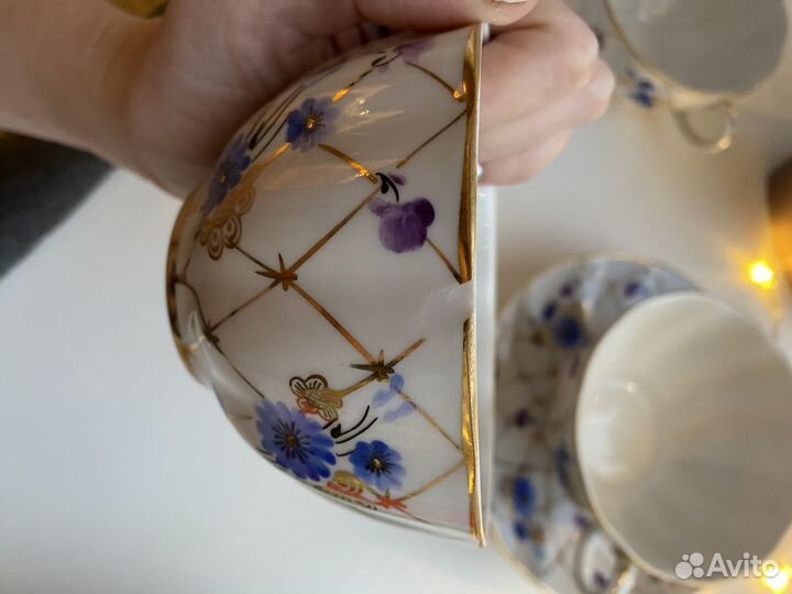 Чайная пара лфз васильки