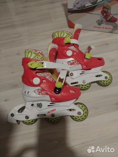 Роликовые коньки детские раздвижные