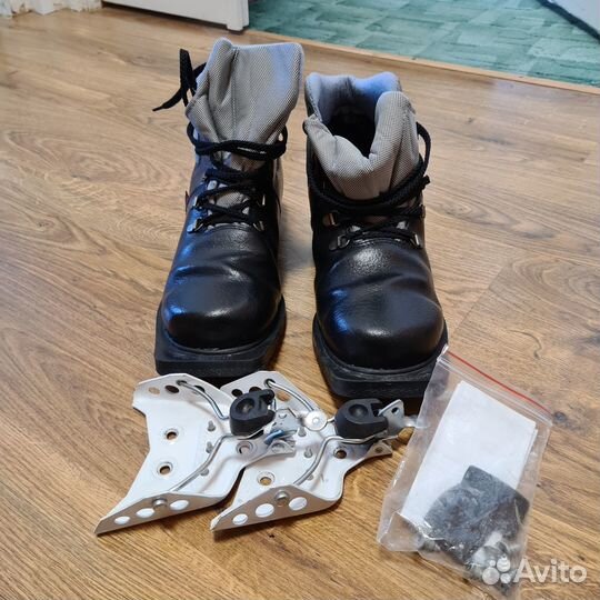 Лыжные ботинки marax с креплениями