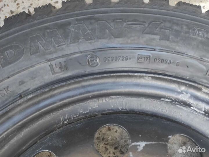 Комплект зимних шипованых колес 185/65 r15