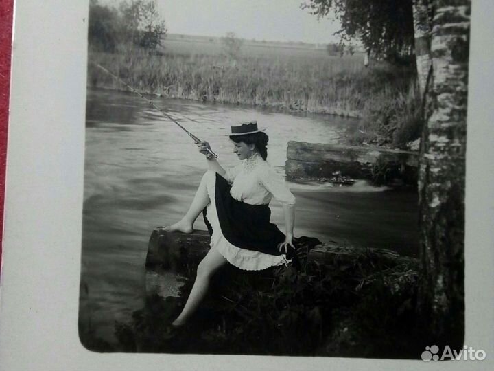 Фото- стерео /рыбачка/ Россия до 1917 года