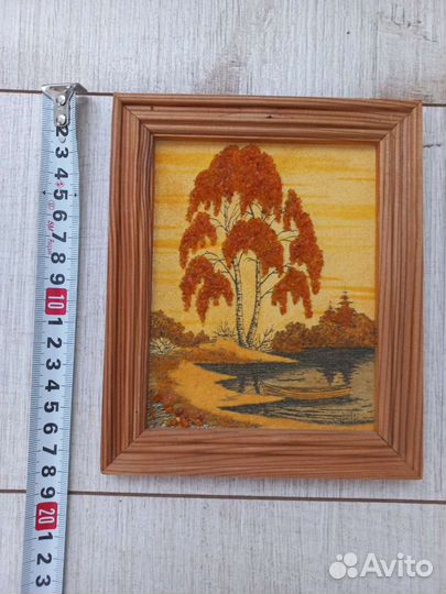 Картина из янтарной крошки