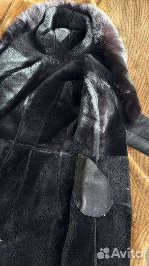 Дубленка натуральная женская черная