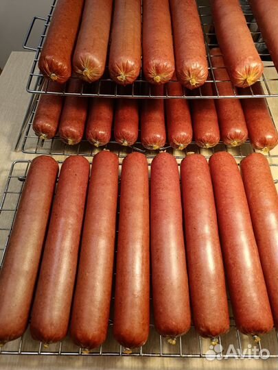 Домашняя колбаса копченая