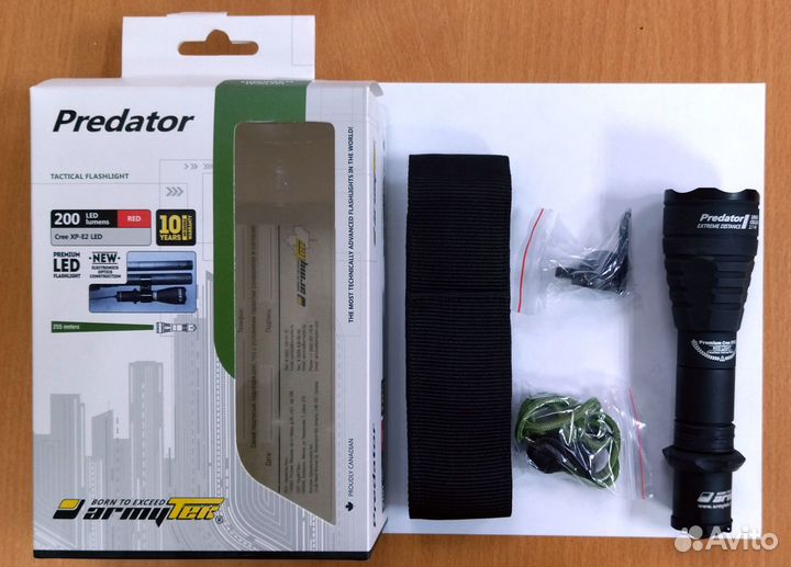 Фонарь Armytek Predator v3 XP-E2 Red
