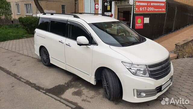 Рейлинги на крышу Nissan Elgrand (E52), продольные