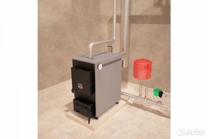 Котел твердотопливный