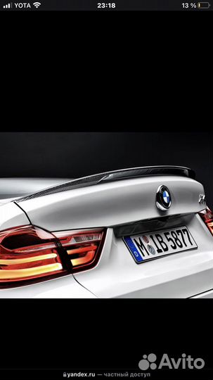 Спойлер performance bmw x6 f16