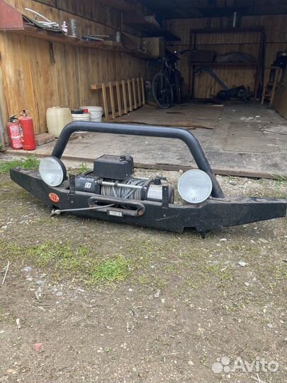 Силовой бампер на ниву с лебедкой 8000lb