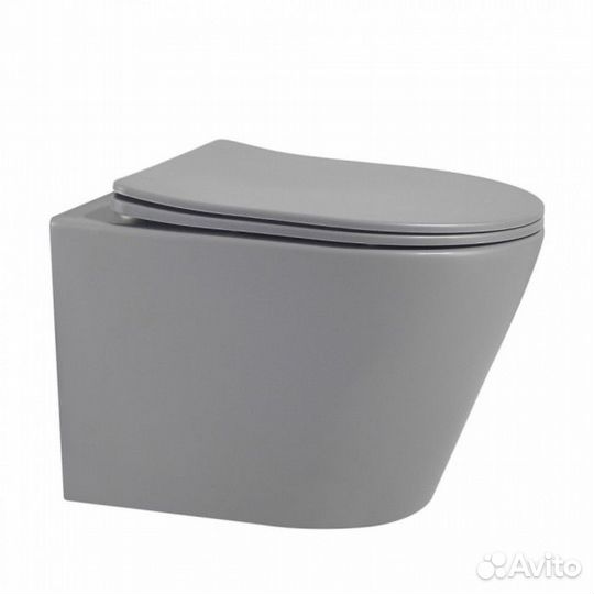 Унитаз подвесной Abber Bequem AC1102MG безободковый