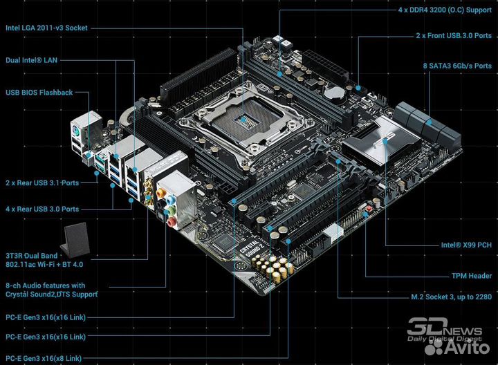 Asus X99-M WS LGA 2011-v3