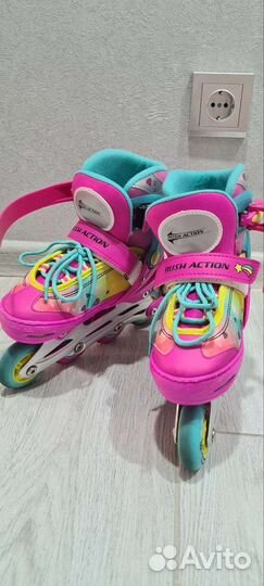 Роликовые коньки детские раздвижные