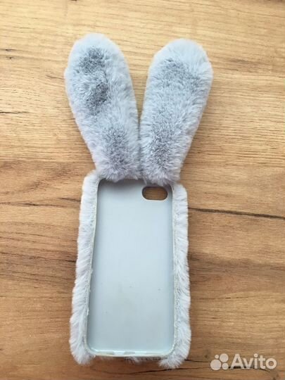 Новый Чехол меховой зайчик на айфон