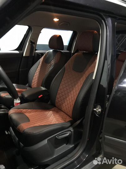 Автопилот авточехлы модельные экокожа алькантара