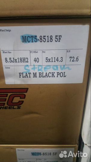 Диски Motec MCT5 Stryke R18 5х114,3