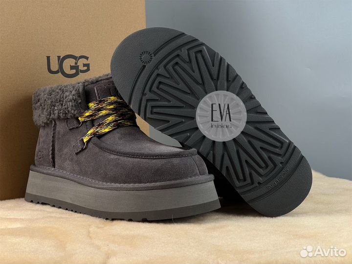 Женские ugg на платформе Ugg Funkarra Cabin Grey