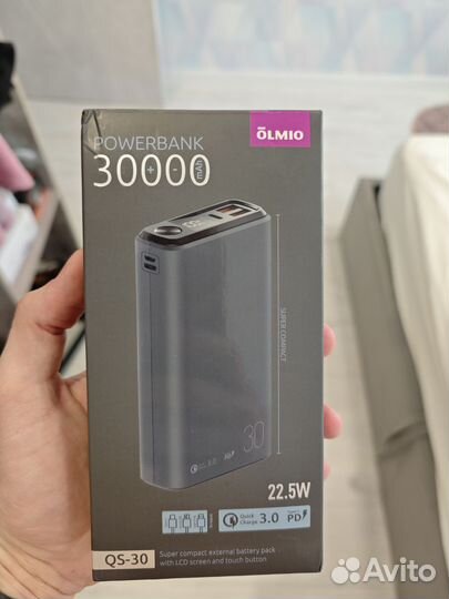 Olmio QS-30 PD 30000mAh, 20W PowerBank