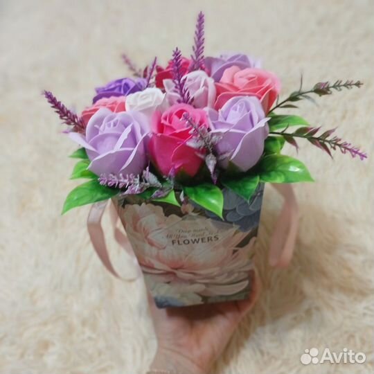 Мыльные розы букеты