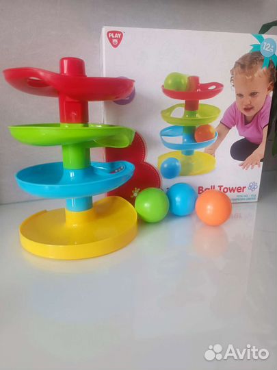 Развивающие игр Башня-спираль д/шариков