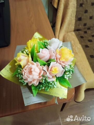 Мыльные цветы букет