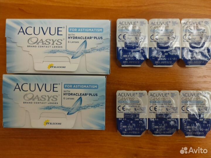 Линзы контактные