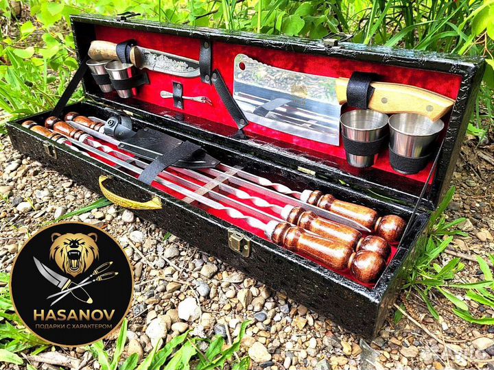 Подарочный шашлычный набор для пикника