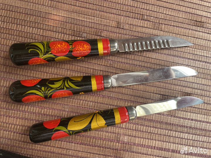 Кинореквизит Набор ножей Хохлома вСССР