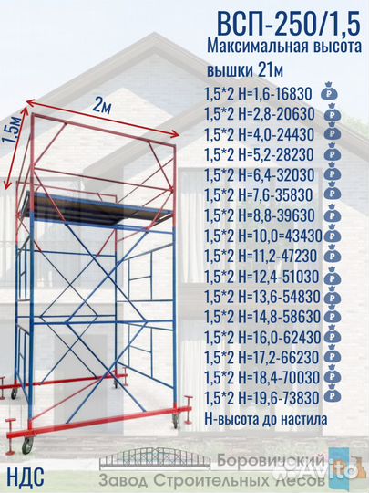Строительная вышка тура