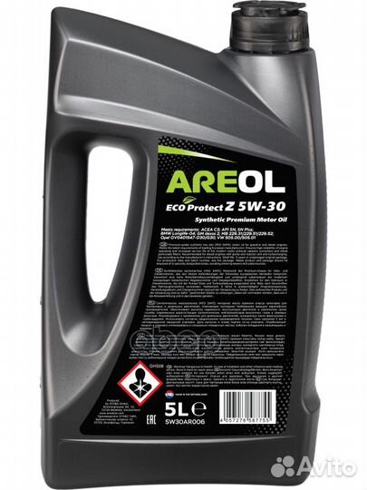 Areol ECO Protect Z 5W30 (5L) масло моторное с