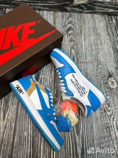 Кроссовки Nike SB Dunk Low x Off White Blue (Luxe)