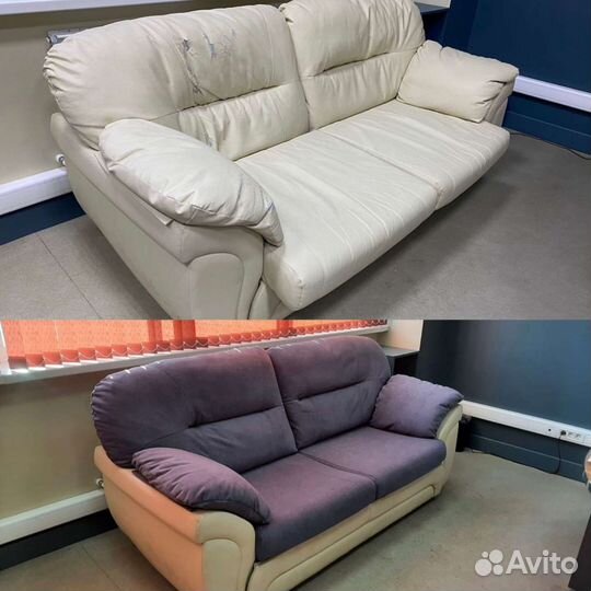 Перетяжка, ремонт мягкой мебели