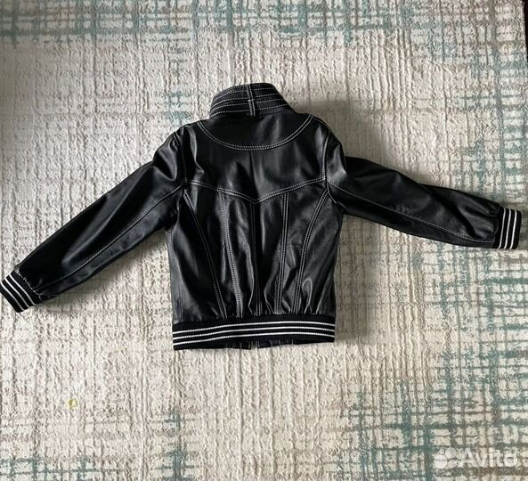 Куртка кожаная демисезонная детская