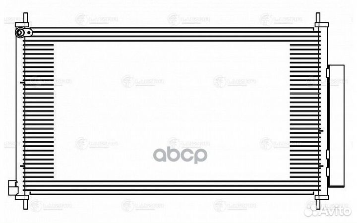 Радиатор кондиц. с ресивером для а/м Honda CR-V