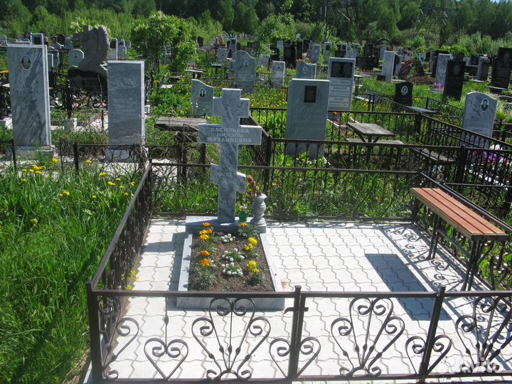 Памятники, обустройство могил любой сложности