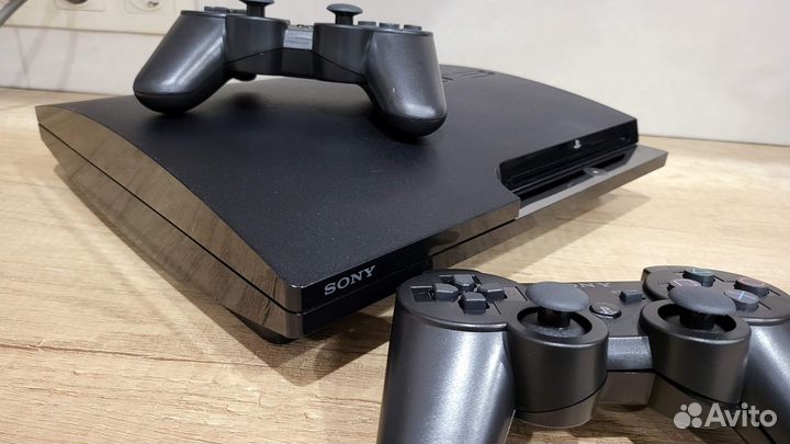 PS 3 Sony Playstation3 Slim 500гб+2 геймпада+140иг