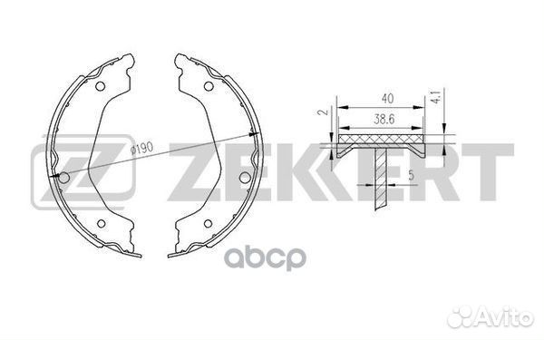 Колодки торм. бараб. задн. Kia Sorento 02- bk-4