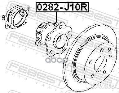 К-кт подшипника ступицы зад. Nissan Qashqai