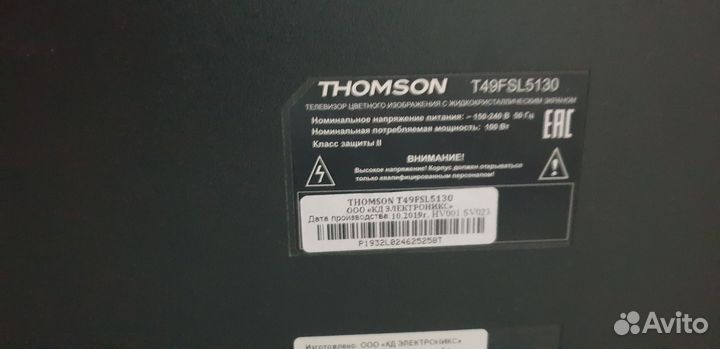 Телевизор бу Thomson T49FSL5130