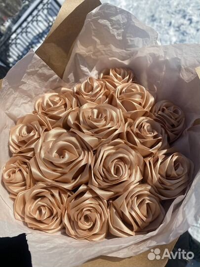 Букет из атласных лент