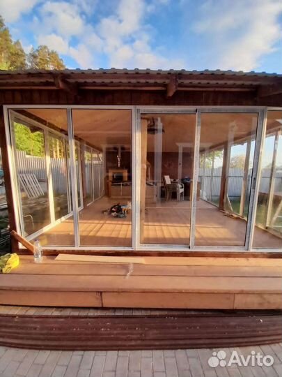 Лоджия из алюминия