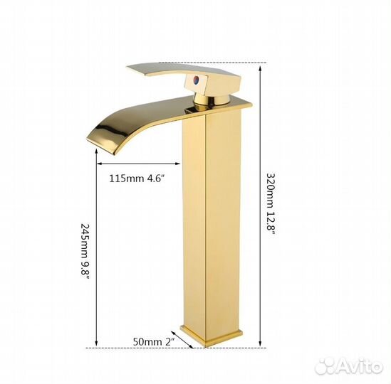 Смеситель для раковины высокий