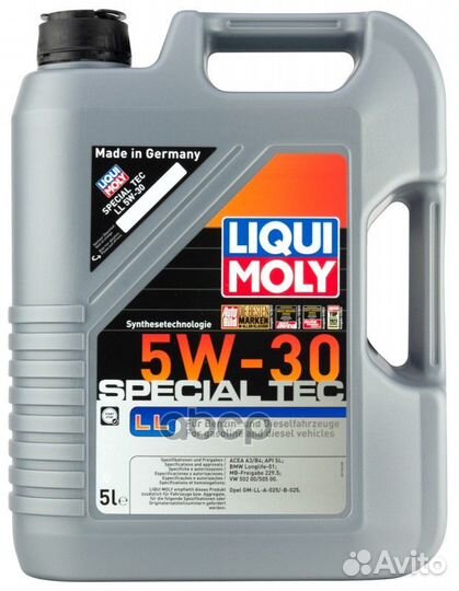 5W-30 Special Tec LL, API SL/CF, 5л (нс-синт.мо