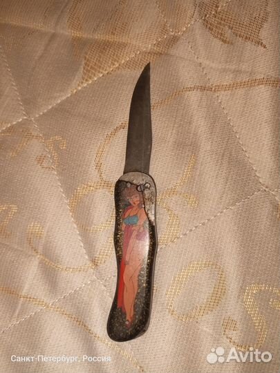 Нож складной СССР, ручная работа
