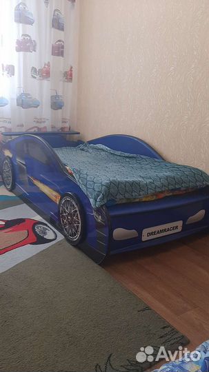 Детская кровать машина бу с матрасом