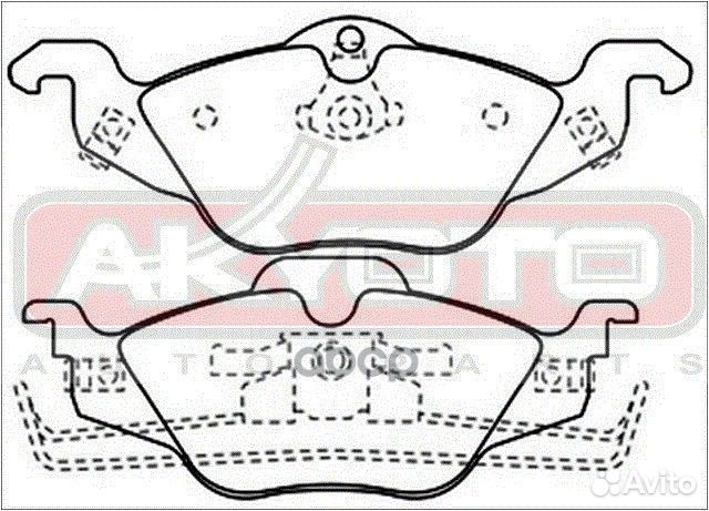 Колодки тормозные дисковые передние AKD-0189 AK