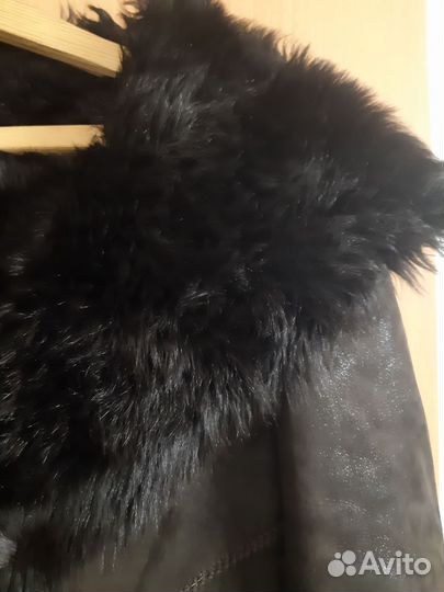 Дубленка натуральная женская с капюшоном