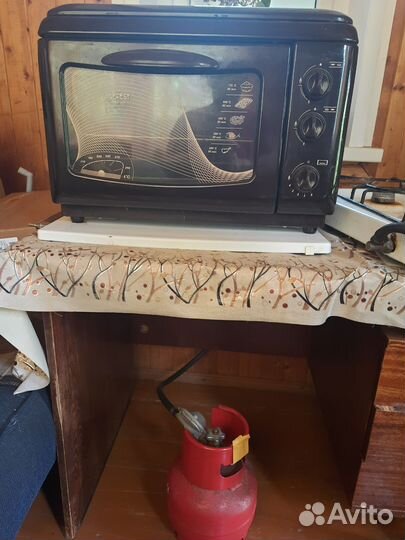 Портативная газовая плита Gefest с балоном, ред,шл